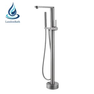 DF-02038BN Freestanding Tub Faucet – Brushed Nickel | China OEM Exporter for USA, Europe & Middle East