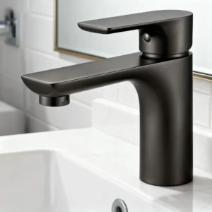 Modern Single-Hole Brass Basin Faucet DF-11010 | Sleek Vanity Mixer