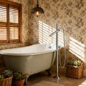 Polished Chrome Freestanding Faucet Manufacturer - Chrome Tub Tap OEM/ODM Supply