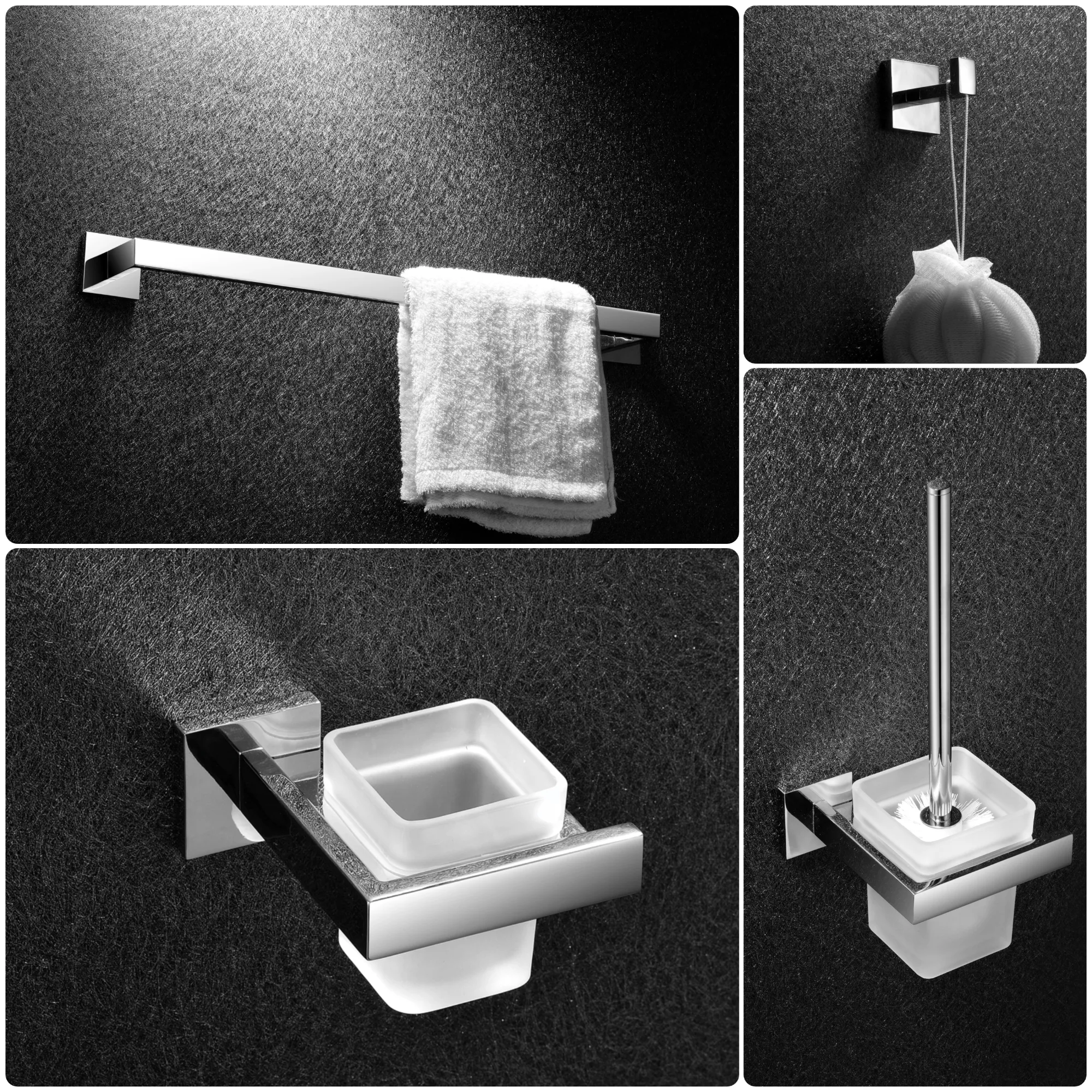 Stainless Steel Bathroom Accessories Set 68Series - Image 2
